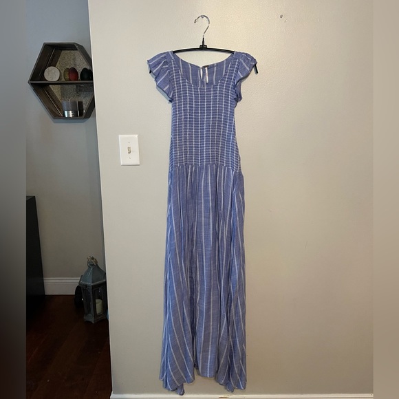 Free People | Dresses | Free People Chambray Butterflies Midi Dress |  Poshmark